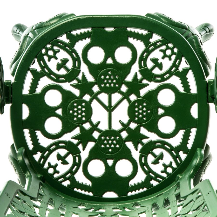 ALUMINIUM Outdoor ARMCHAIR Industry Collection by Seletti #GREEN