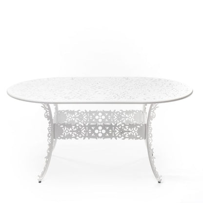 OVAL ALUMINIUM Outdoor TABLE Industry Collection by Seletti #WHITE