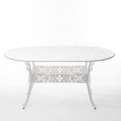 OVAL ALUMINIUM Outdoor TABLE Industry Collection by Seletti #WHITE