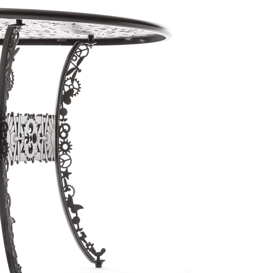 OVAL ALUMINIUM Outdoor TABLE Industry Collection by Seletti #BLACK