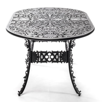 OVAL ALUMINIUM Outdoor TABLE Industry Collection by Seletti #BLACK