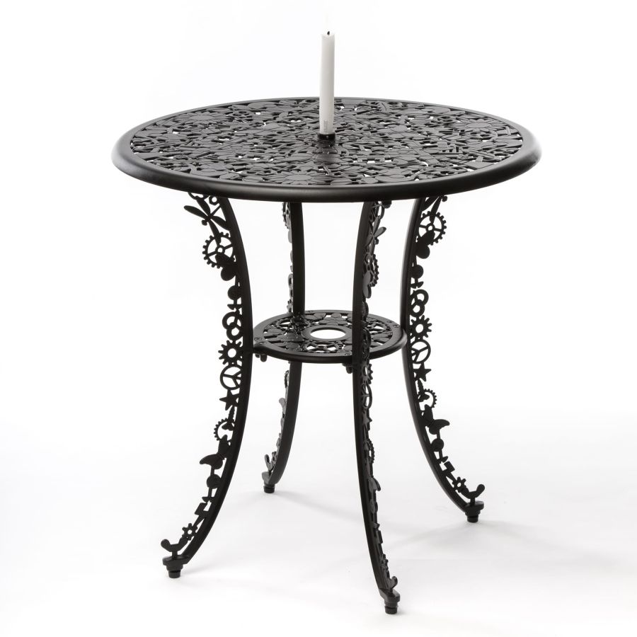 ALUMINIUM Outdoor TABLE Industry Collection by Seletti #BLACK