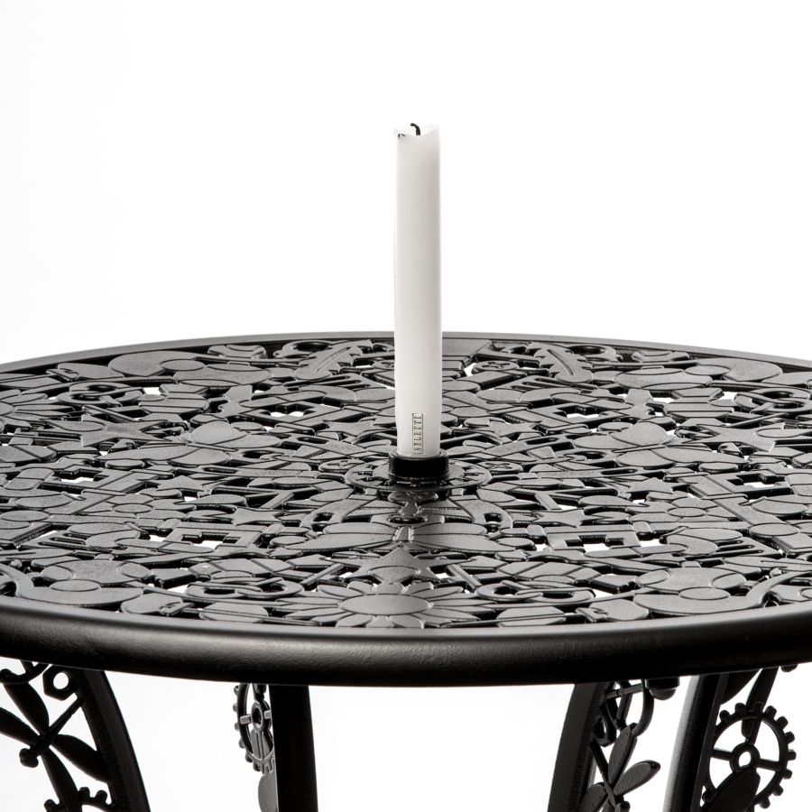 ALUMINIUM Outdoor TABLE Industry Collection by Seletti #BLACK