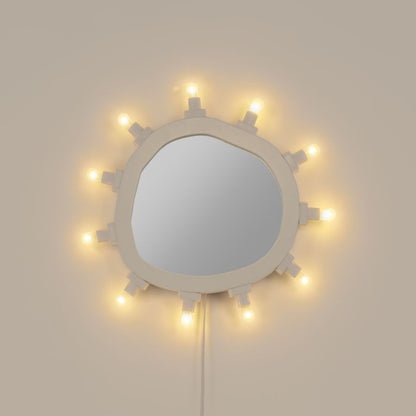 Luminaire Mirror Small - Mirror with Lightbulbs