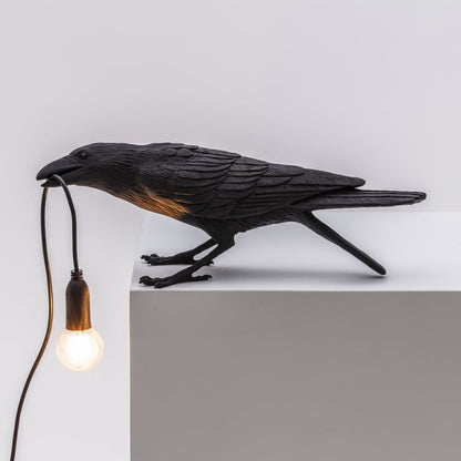 [Overseas Stock] Bird Lamp Playing - resin Indoor/Outdoor LED Table Lamp