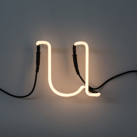 Neon Art Alphabet "U" - Neon Tube Indoor Wall Lamp
