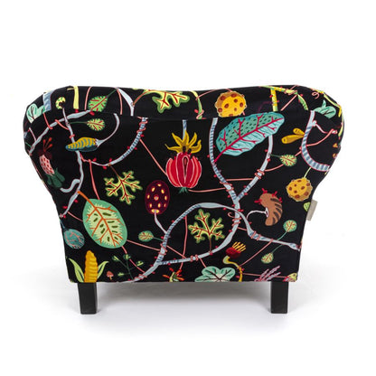 Fully Upholstered Armchair Botanical Diva by Seletti #Black