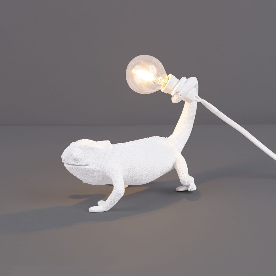 Chameleon Lamp Still - Resin LED Lamp