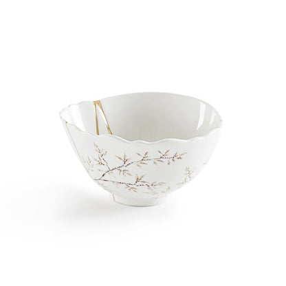 Porcelain and gold plated Bowl Kintsugi by Seletti #No.1
