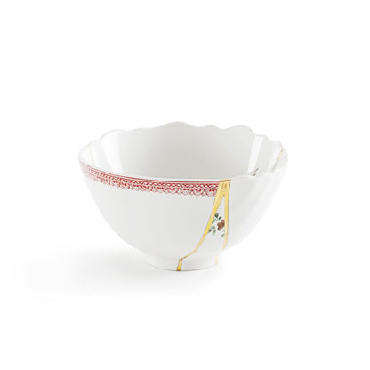 Porcelain and gold plated Bowl Kintsugi by Seletti #No.1