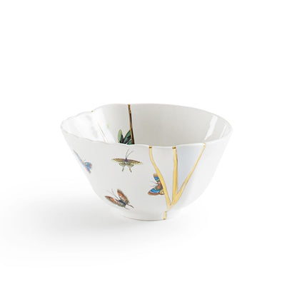 Porcelain and gold plated Bowl Kintsugi by Seletti #No.2