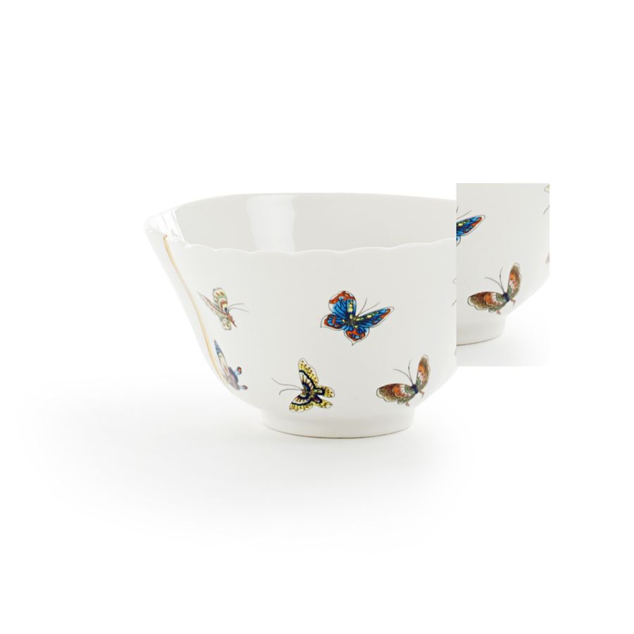 Porcelain and gold plated Bowl Kintsugi by Seletti #No.2