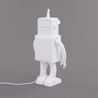 LED Resin Indoor Table Lamp Robot Lamp by Seletti #White