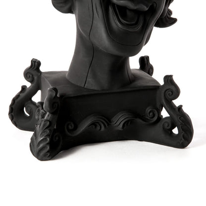 5 Arms Polyresin Candle Holder Burlesque Clown by Seletti #Black