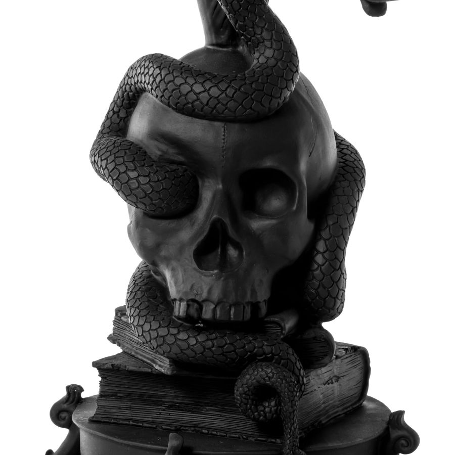 5 arms Polyresin candle holder Giant Burlesque Skull by Seletti #Black