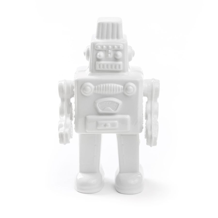 Porcelain Decorative Object Memorabilia My Robot by Seletti #White