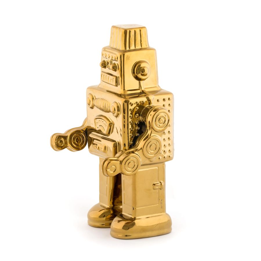Porcelain Decorative Object Memorabilia My Robot by Seletti #Gold