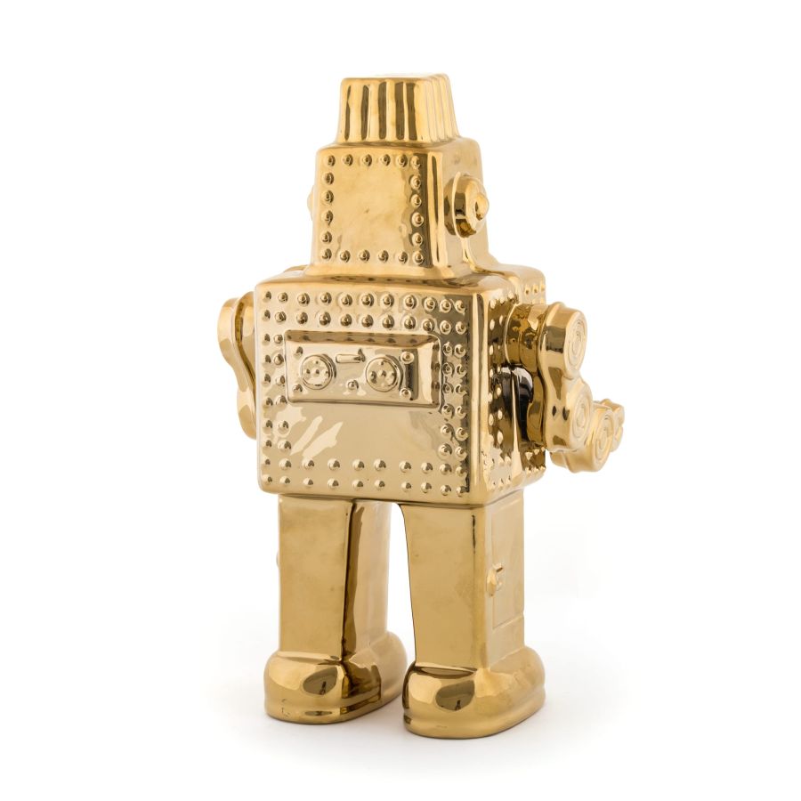Porcelain Decorative Object Memorabilia My Robot by Seletti #Gold