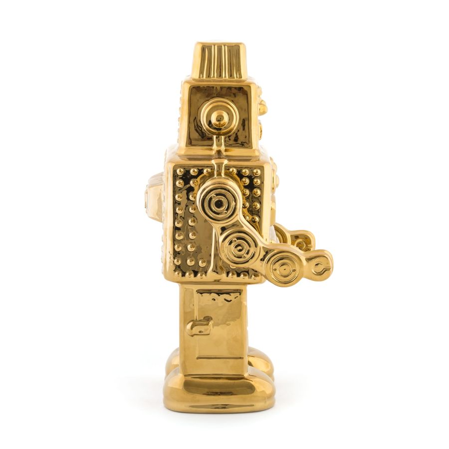 Porcelain Decorative Object Memorabilia My Robot by Seletti #Gold