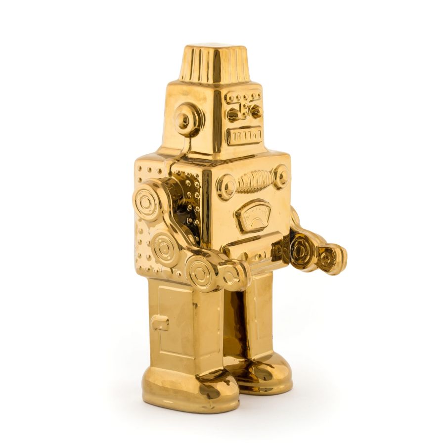 Porcelain Decorative Object Memorabilia My Robot by Seletti #Gold