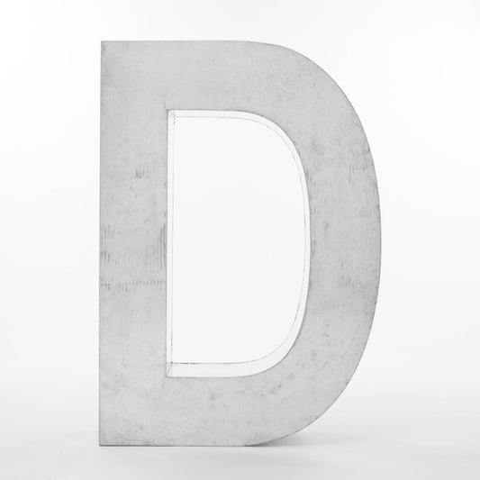 Iron Decorative Object Metalvetica 100 Typeface "D" by Seletti