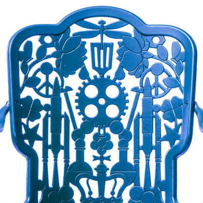 ALUMINIUM Outdoor ARMCHAIR Industry Collection by Seletti #SKY BLUE