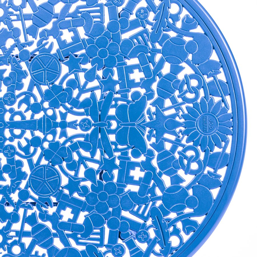 OVAL ALUMINIUM Outdoor TABLE Industry Collection by Seletti #SKY BLUE