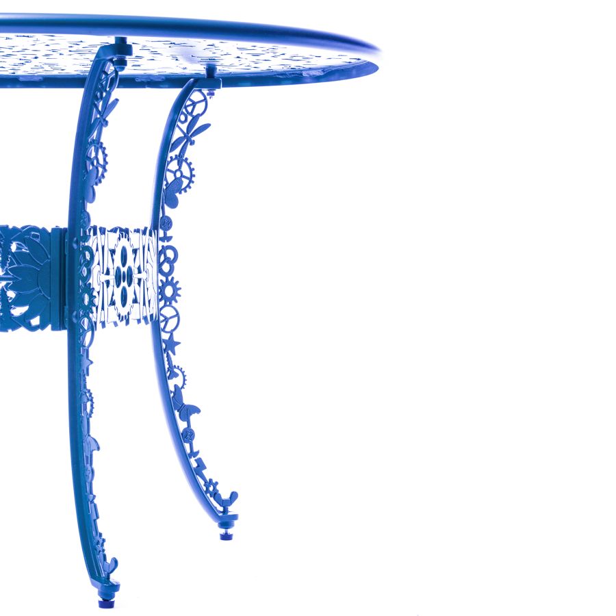 OVAL ALUMINIUM Outdoor TABLE Industry Collection by Seletti #SKY BLUE