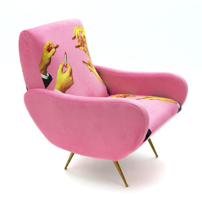 Lipsticks - Fully Upholstered Fabric Armchair