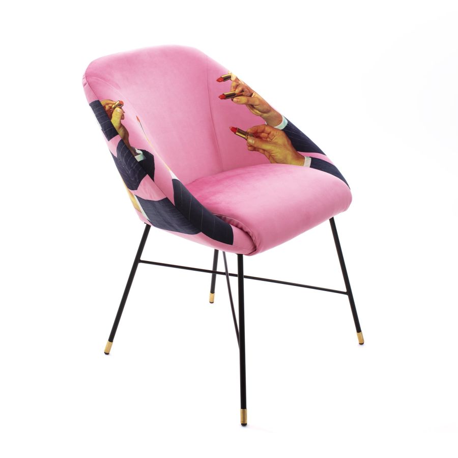 Lipsticks - Fabric Fully Upholstered Padded Chair