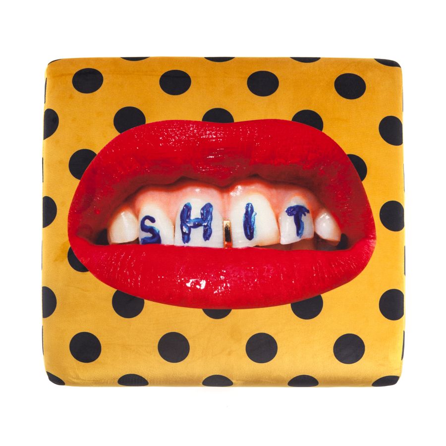 Shit - Fabric Fully Upholstered Pouf