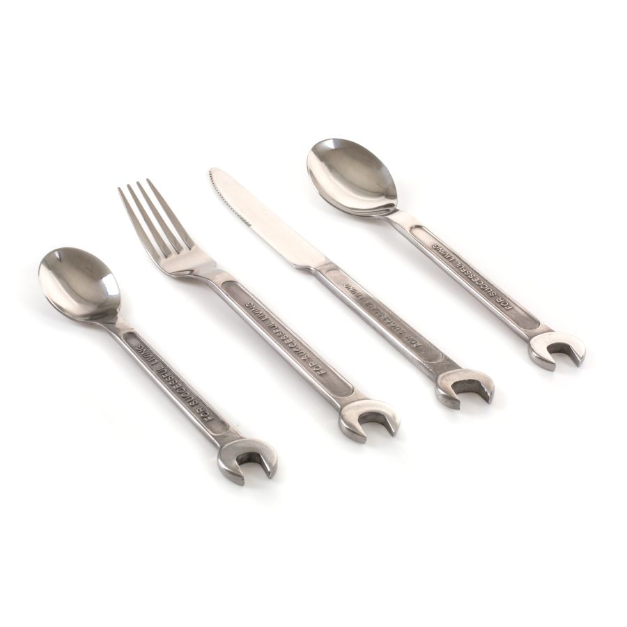 Machine Collection - Steel Cutlery Set of 4 pieces
