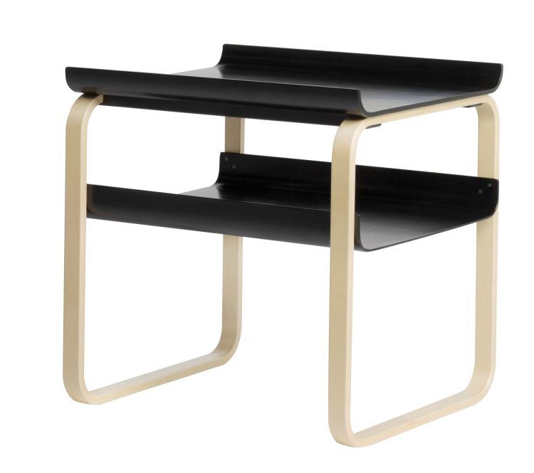 [Domestic Stock/In-Store Display] Side Table 915 - Plywood coffee table / Color-Black Lacquer