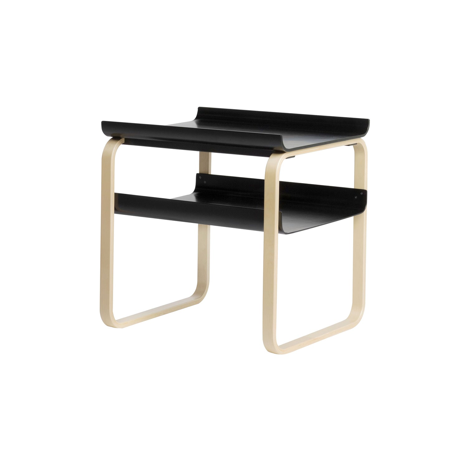 Artek Side Table 915 — birch/black lacquered
