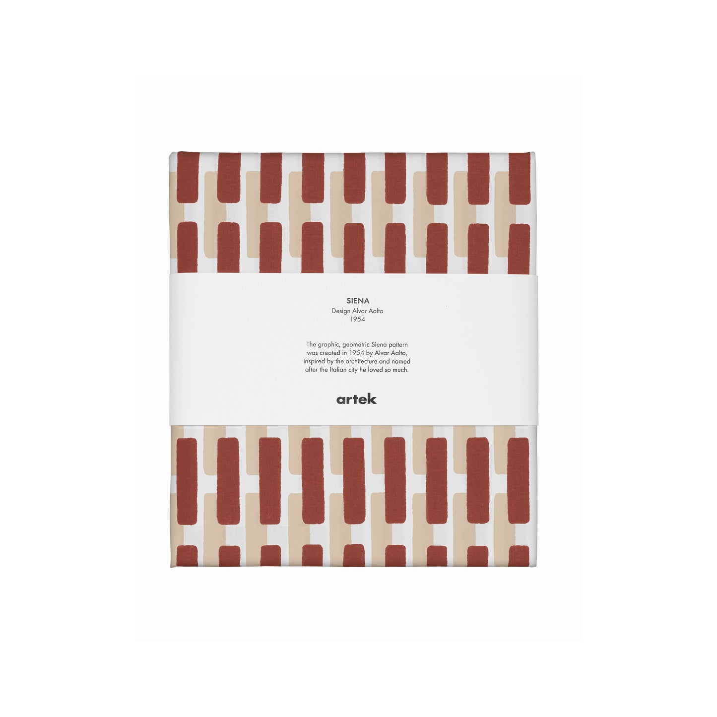 Artek Siena Fabric, acrylic coated cotton — brick red/sand shadow