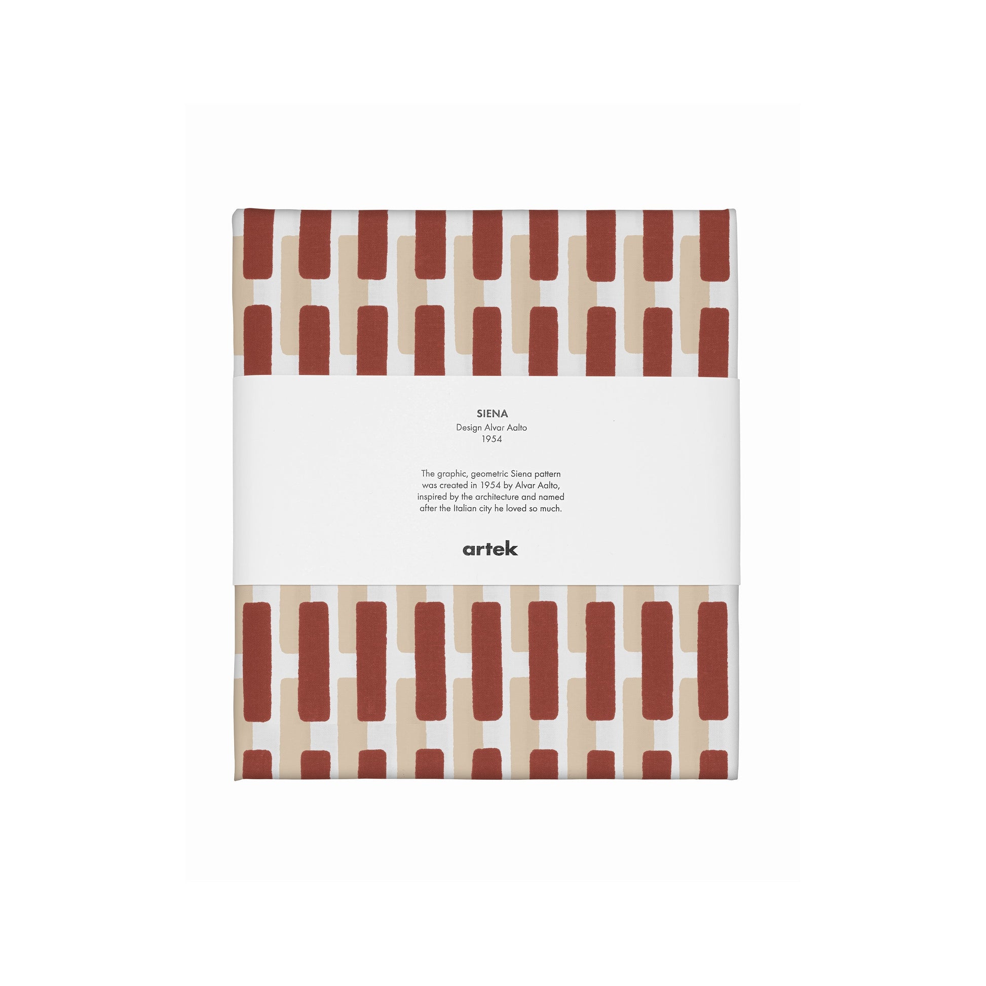 Artek Siena Fabric, canvas cotton — brick red/sand shadow
