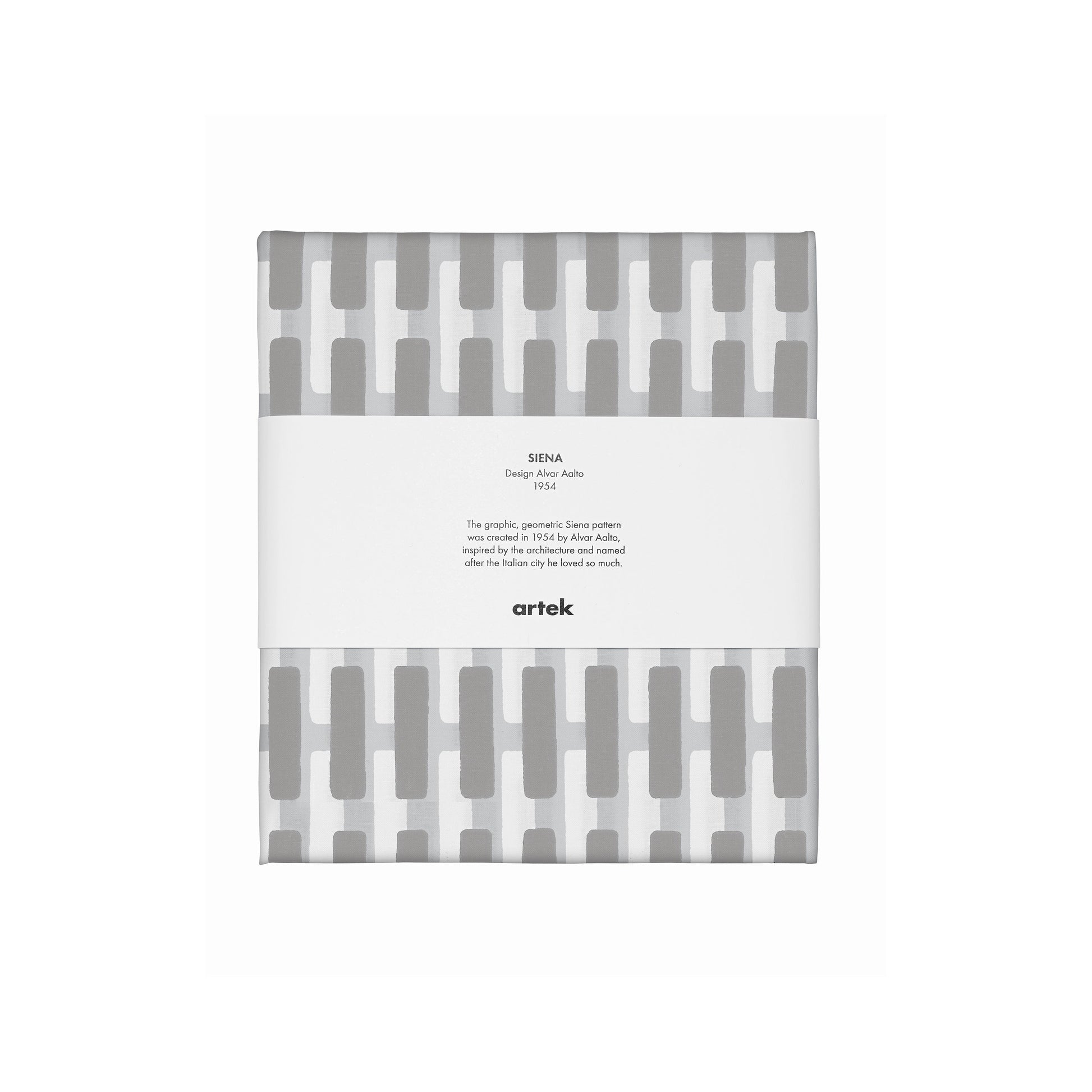 Artek Siena Fabric, cotton — grey/light grey shadow