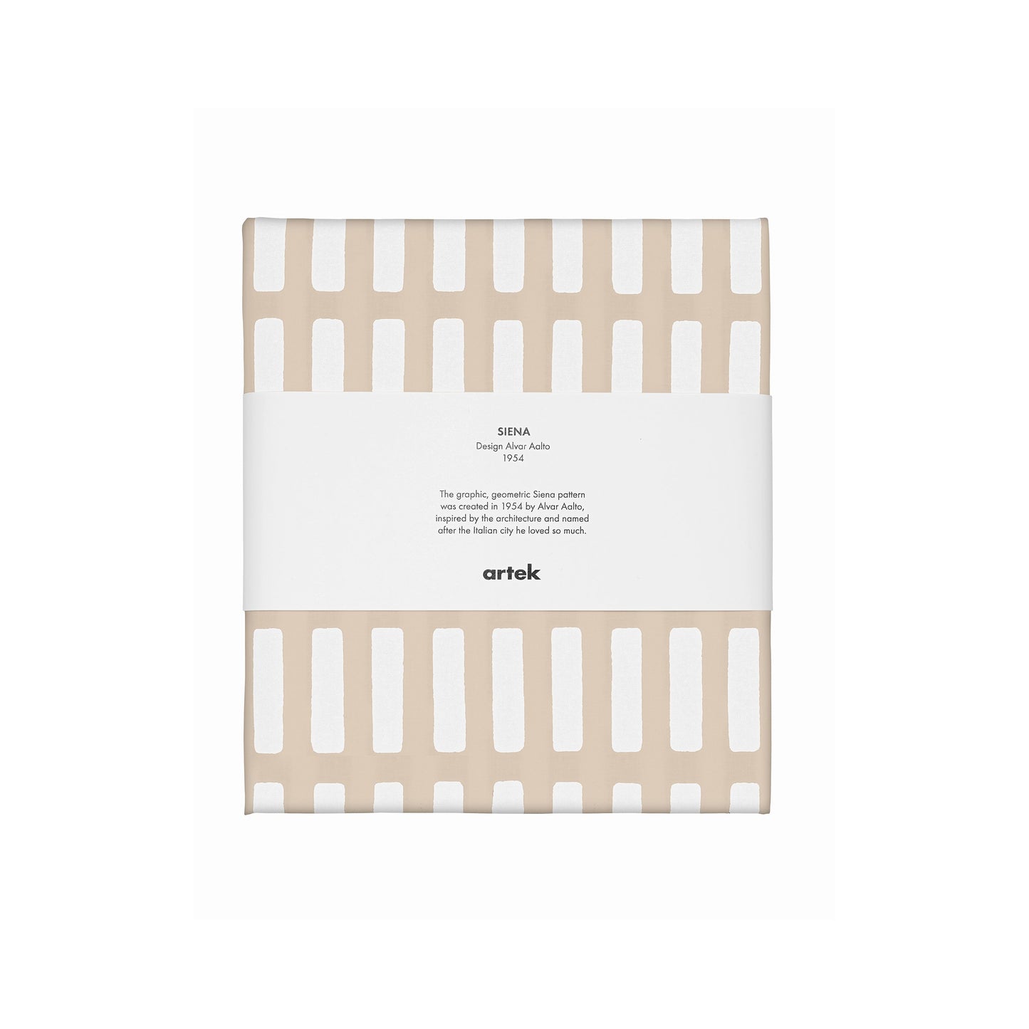 Artek Siena Fabric, canvas cotton — sand/white