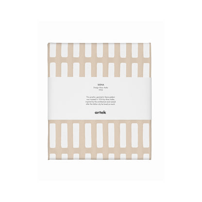 Artek Siena Fabric, canvas cotton — sand/white
