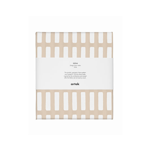 Artek Siena Fabric, canvas cotton — sand/white