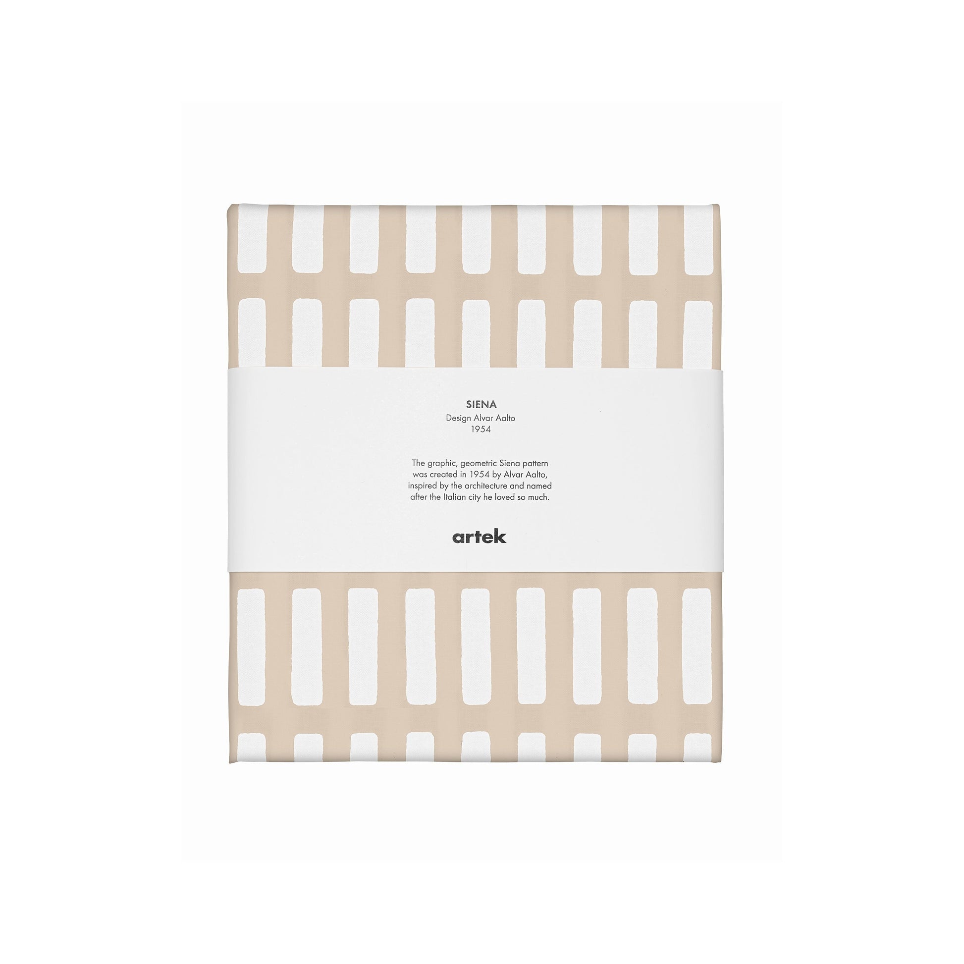 Artek Siena Fabric, acrylic coated cotton — sand/white