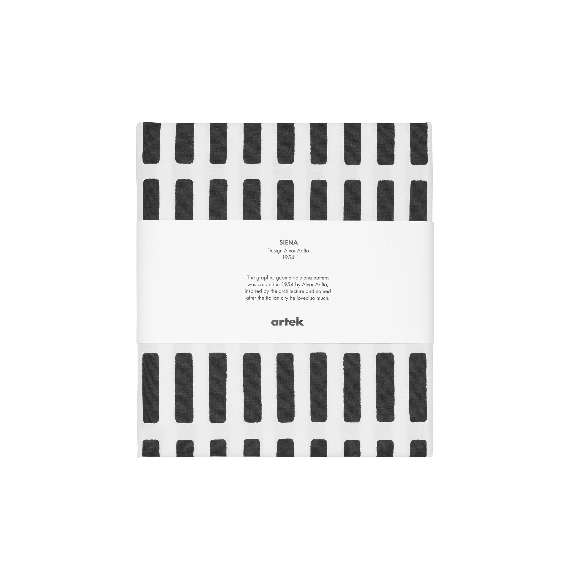 Artek Siena Fabric, canvas cotton — white/black