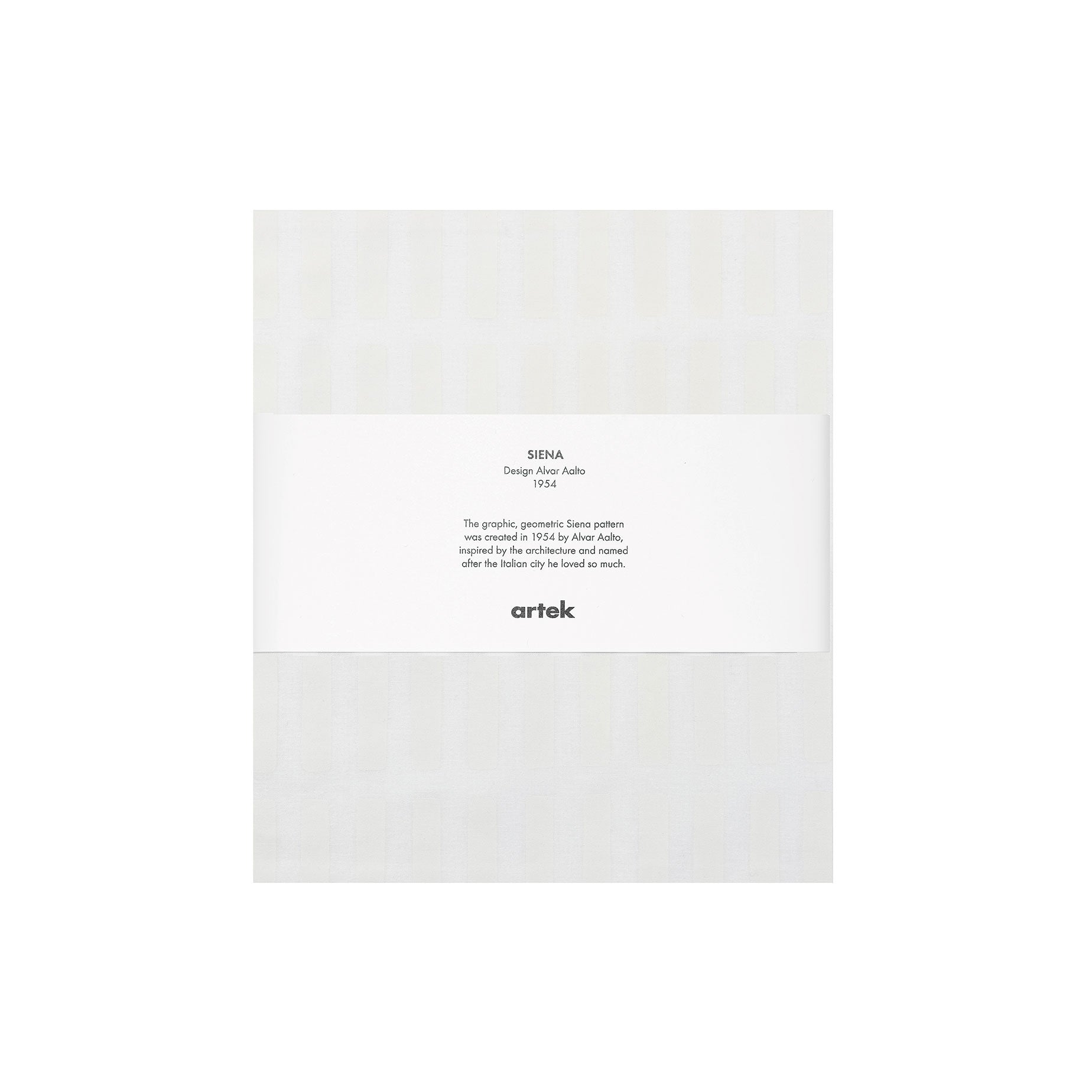 Artek Siena Fabric, acrylic coated cotton — white/white