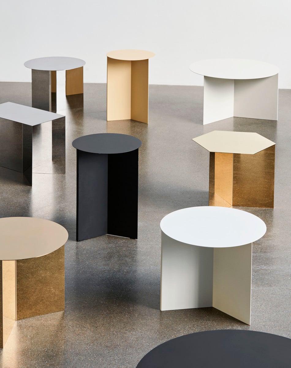 Slit table, 65 cm, white
