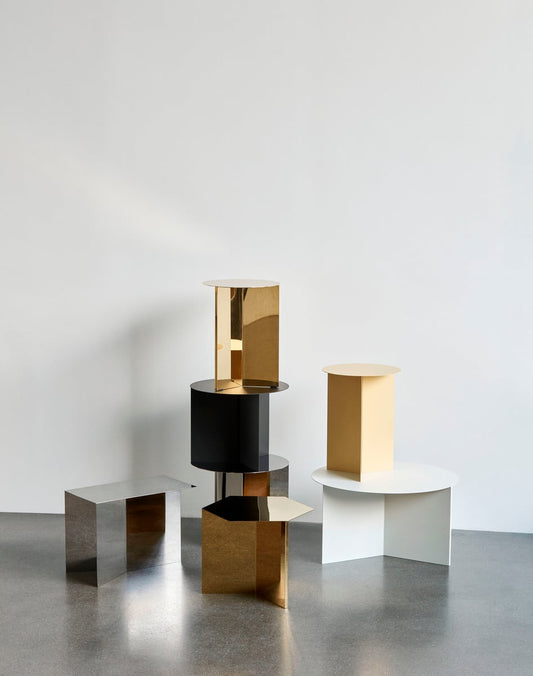 Slit table, 35 cm, high, brass