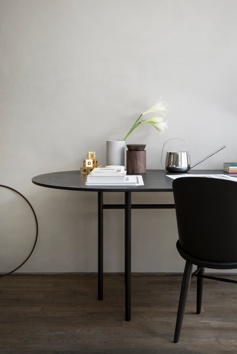 Snaregade table, oval, 210 x 95 cm, black oak