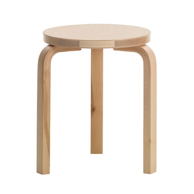 STOOL 60 - 3 legs - Stackable wooden stool.