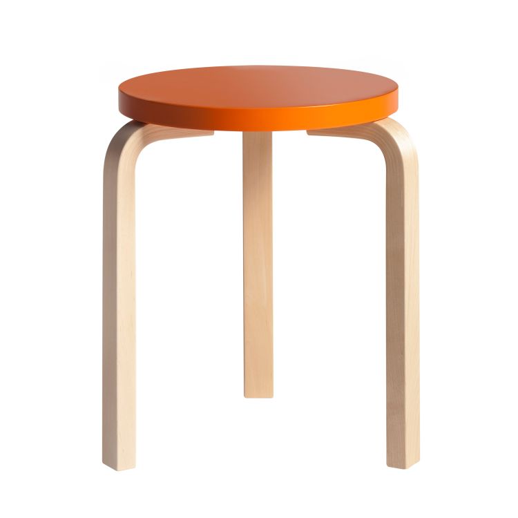 STOOL 60 - 3 legs - Stackable wooden stool.
