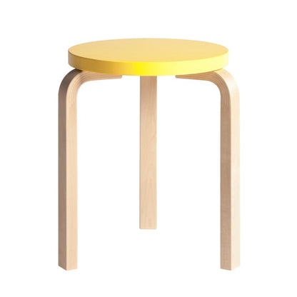 STOOL 60 - 3 legs - Stackable wooden stool.