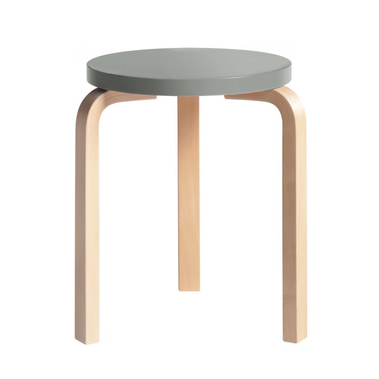 STOOL 60 - 3 legs - Stackable wooden stool.
